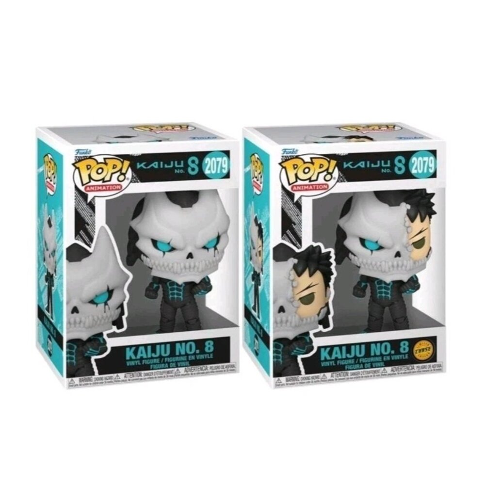 Funko Pop! Kaiju No. 8 #2079 Bundle Pack of 2 Vinyl Figures with Protectors C+C